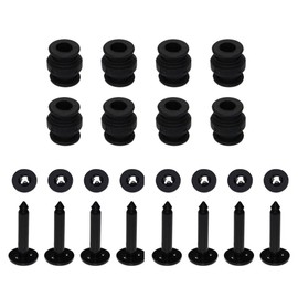 SAMLOO 8pcs Rubber Damper Shock Absorbers Balls and Anti-Drop Securing Pins for DJI Phantom 3 / Phantom 2 Professional Advanced Gimbal Mount Anti Vibration, Black