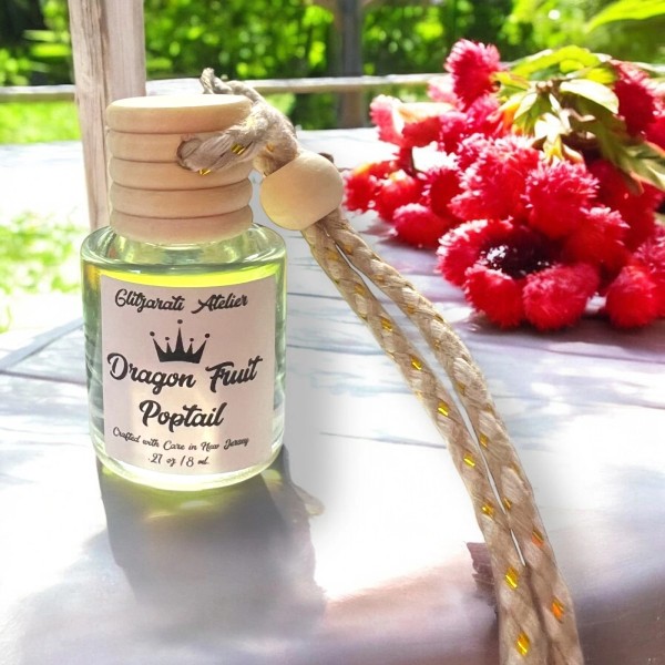 Handmade Dragon Fruit Car Diffuser – Fruity Cream Scent Hanging