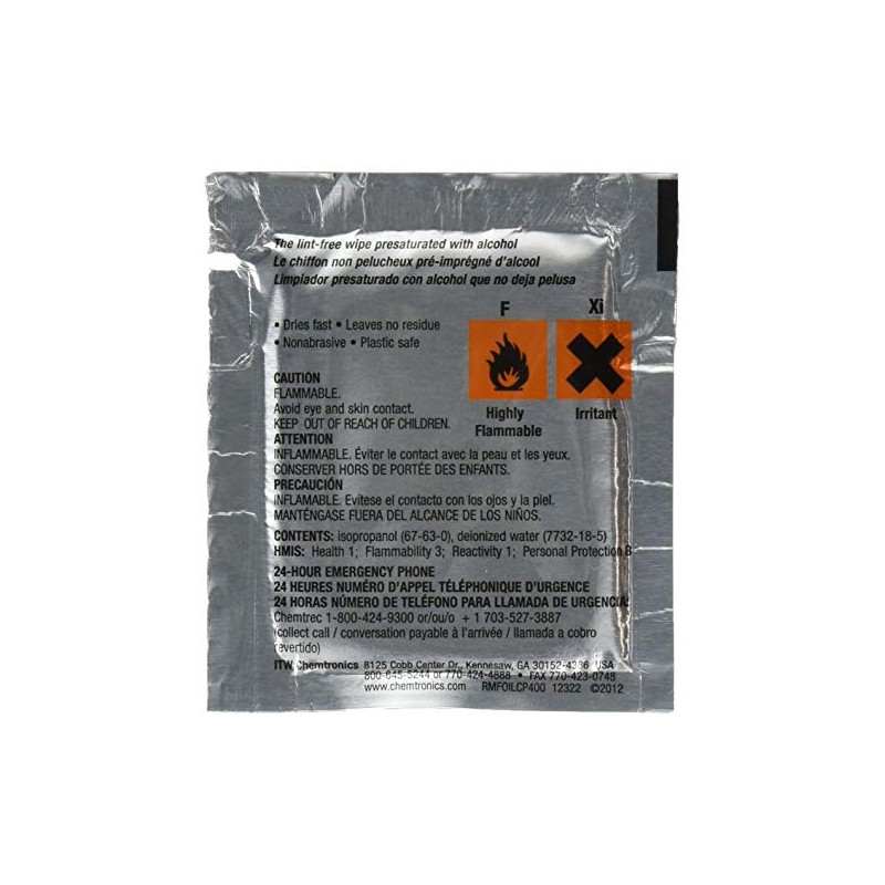 Chem Pad Presaturated Wipe 50 Pack-by-Chemtronics