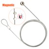 OOTSR 2Pcs Photo Hanging Wire and 24Pcs Mini Magnets, 1.5m(4.9ft)