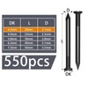 Pack of 550 Nails 20 mm Steel Nails Concrete for