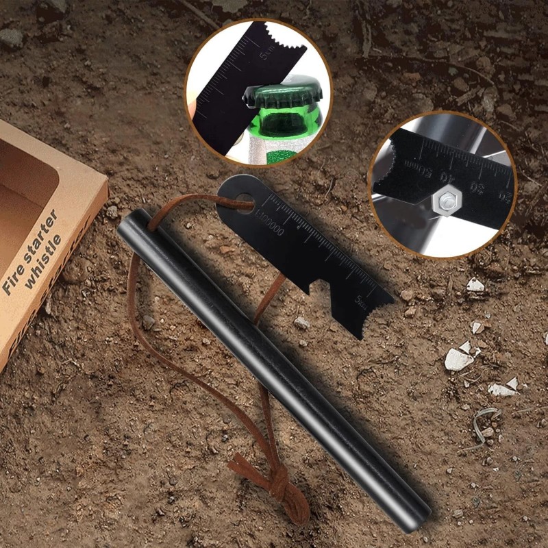 Fire Starter Survival Tool Kit: Ferro Rod & Multi-Tool for