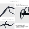 FEIVSN Mens Reading Glasses for Women Men PC Wide Square