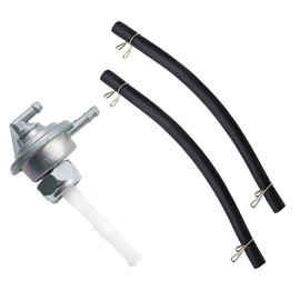 Gas Fuel Tap M16 x 1.5 Scooter Fuel Tap with Vacuum Connection with Fuel Hose Fits GY6 49cc-250cc - 50cc/125cc/150cc Including Scooter Moped Go Kart Engine of the Atvs