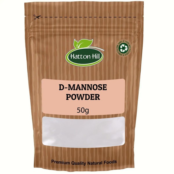 D-Mannose Powder 50g by Hatton Hill | Non-GMO, Vegetarian, Vegan