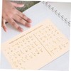 Operitacx Pack of 2 Braille Learning Equipment Braille Alphabet Learning