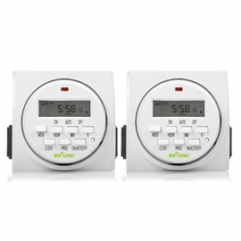 Digital BN-LINK 7 Day Digital LCD Electric Programmable Timer Outlet Switch Dual Outlet