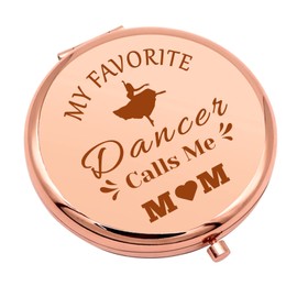 Dance Mom Gifts Compact Makeup Mirror Dance Coach Birthday Gift Appreciation Gift for Dance Mom Thank You Gift Folding Makeup Mirror for Dance Teacher Anniversary Thanksgiving Gifts