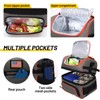 MIER 2 Compartment Lunch Bag Tote with Shoulder Strap for