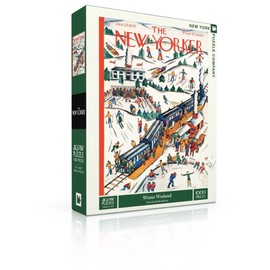 New York Puzzle Company - New Yorker Winter Weekend - 1000 Piece Jigsaw Puzzle