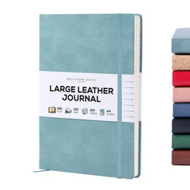 BEECHMORE BOOKS Ruled Journal Notebook, A4 8.5 x 11.5 inch 160 Lined Pages, Hardcover Leather Journals For Women, Men, Writing And Notebooks For Work - 120 GSM Thick Paper, Gifts Box Included