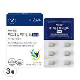 Envital Magnesium Vitamin B6 Ease 33g 3pcs / 엔바이탈 마그네슘 비타민B6 Ease 33g 3개
