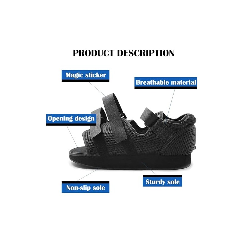 Post Op Recovery Shoe Adjustable Medical Walking Shoe Forefoot Off-Loading