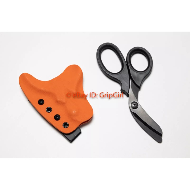 GripGirlSupply Custom Kydex Orange Holster for XSHEAR Trauma Shears Medic