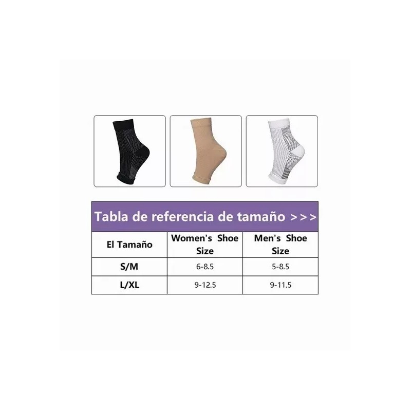 ARACELIDAVILAROJAS Calcetines Compresion Fascitis Plantar Elastica Blakhelmet E
