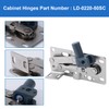 Replacement Pair of Soft Close Pivot Hinges LD-0220-50SC Cabinet Hinges