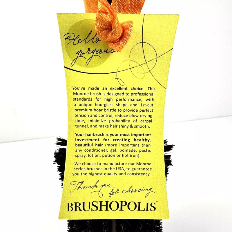 Brushopolis Boar Bristle & Nylon Round Styling Brush Hourglass Straightening