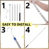 Clothes Hook Pole, Clothes Hanger Reaching Hook - Extendable 35"