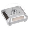 HARFINGTON Solar Display Stand Turntable 3.54" Plate Dia Battery Double