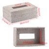 IGNPION Rattan Rectangular Tissue Cover Holder Decoration Tissue Organizer Box