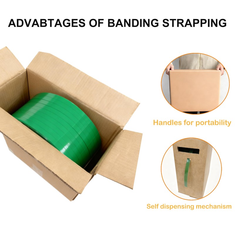 PET Packaging Banding Strapping Roll - 1017' x 5/8" Pallet
