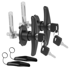 T Handle Latch leer Truck Cap Lock Replacement Truck Cap Locking t-Handles- T Handle Latch Kit Truck Topper Lock/Camper Shells, Garage Doors, Truck Cap Accessories