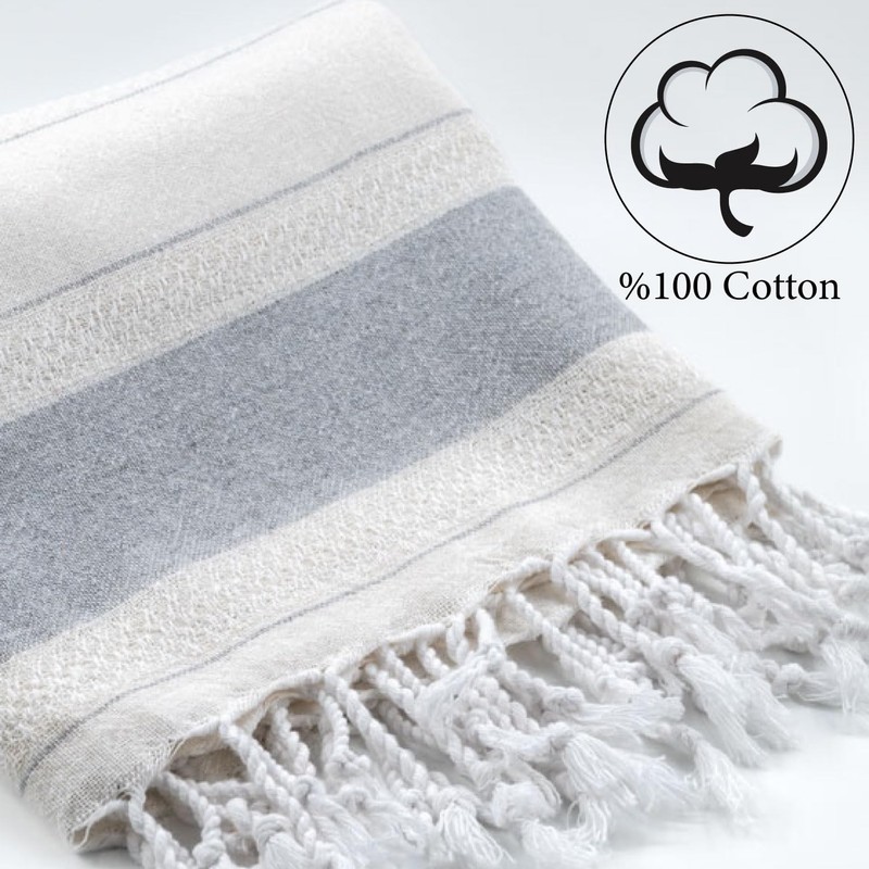 BERCA HOME Ephesus Turkish Beach Towel – Lightweight, Quick Dry,