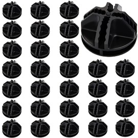 HPWFHPLF 30 PCS Wire Cube Connectors, Plastic Corner Connectors for DIY Cube Storage Shelves Organizer Closet Wire Shelves, Connector Wire Grid Cube Organizer