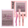 Cluster Lashes Individual Eyelashes, Wide Handle, D-Curl, DIY Single, Soft