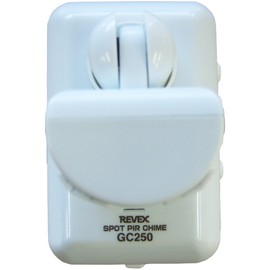 Revex GC250 Chime, Motion Sensor, Alarm, Sound Warning, Crime Prevention, Guests, White