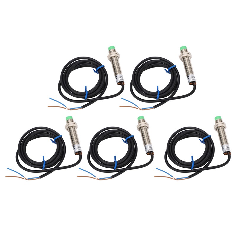 5 Pcs Proximity Switch M12x1 2 Wire Normally Closed 4mm