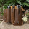 Jack&Chris Leather EDC Multitool Sheath for Belt, EDC Belt Organizer