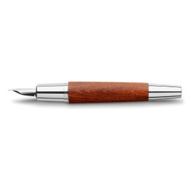 FOUNTAIN PEN FABER CASTELL E-MOTION CHROME/WOOD Brown B