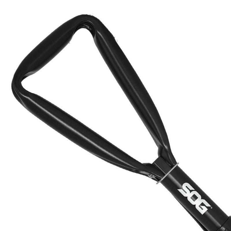 SOG Entrenching Tool- 18.25 Inch Folding Survival Shovel with Wood