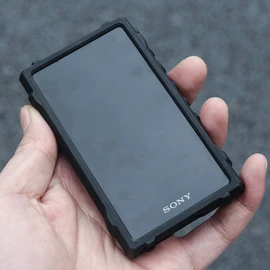 Fat Bear - Funda protectora para Sony Walkman NW-A100 A105 A106, resistente a prueba de golpes, carcasa protectora para Sony Walkman NW A100 A105 A105HN A106 A106HN A100TPS (negro)