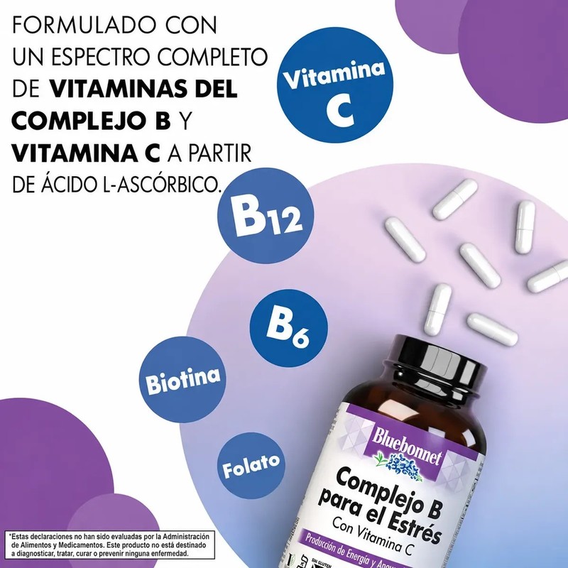 Bluebonnet Complejo B Stress Formulavitamina C Con 100 Caps