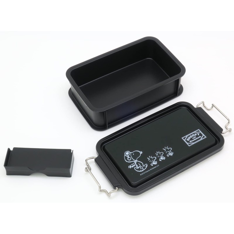 OSK CNT-600 Snoopy Container Lunch Box (Black)