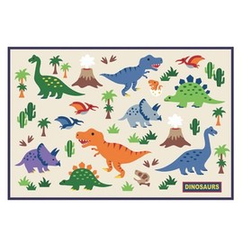 Portable Single-Person Picnic Mat - Dinosaur Design Dinosaur