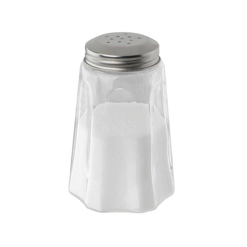 FMprofessional 22502 - Saliera in vetro/acciaio INOX, 280 ml, trasparente,