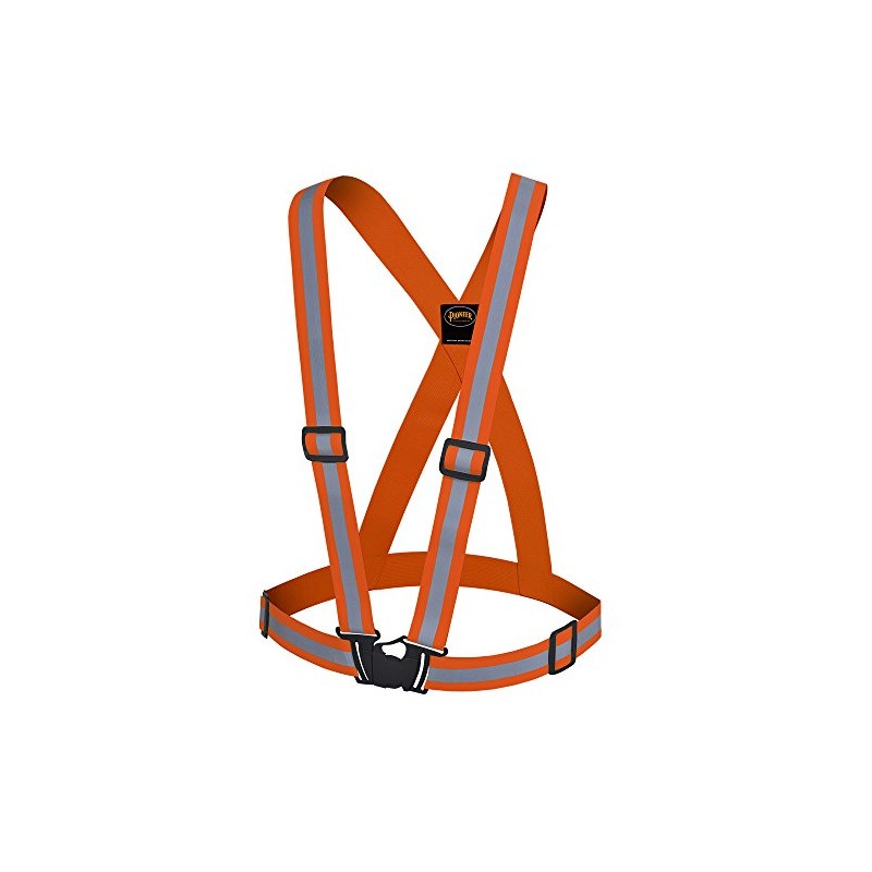 Pioneer Hi Vis Adjustable Safety Sash - Hi-Vis Orange with