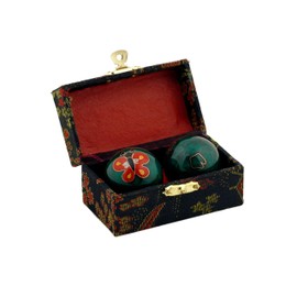 QiGong Singing Ball 1 Pair with Sound Mechanism, Meditation Ball, Yin Yan, Qi Gong Ball, 1 Pair Diameter 3.5 cm