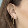 Chic Round With Short Chain Dangle Drop Earrings for Women
