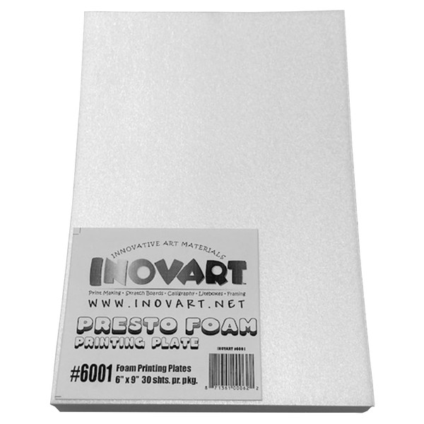 Inovart Presto Foam Printing Plates, 6"x9", 30 Sheets