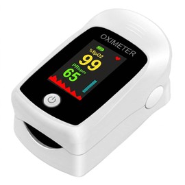 Pulse Oximeter, Blood Oxygen Monitor Finger for Adults, Fingertip High Accuracy Sats Monitor OLED Screen, Spo2 PI Level Heart Rate Monitor Saturation Monitor CE Certified with Lanyard for Child Kids