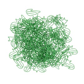 100 Pcs Green Cute Paper Clips Cat Shaped Fun Bookmark Document Organizing Clips Funny Bookmark Planner Clips