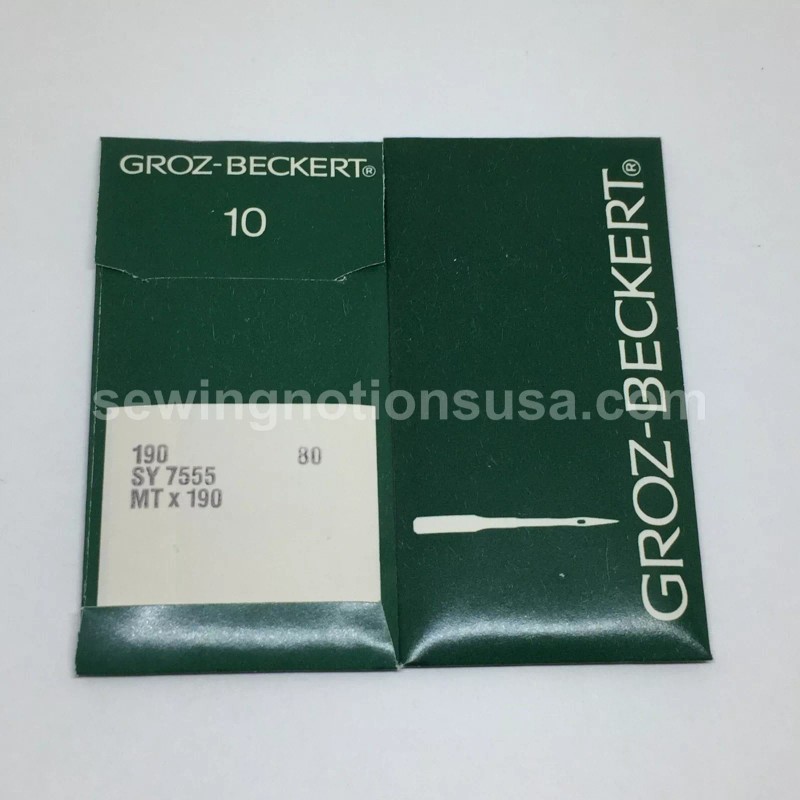 190R, MTX190 Sewing Machine Needles Groz Beckert Size 80/12 Regular