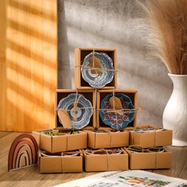 Yoande Mexican Wedding Favors for Guests Bulk 3.3 Inches Small Ceramic Bowl Mexican Salsa Bowl Dipping Boho Pottery Dishes for Bridal Shower Gifts Rustic Souvenirs(24 Pcs)