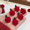 Valentine’s Day Hair Claw Clips Red Rose Hair Claw for
