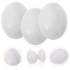 VICASKY 10pcs Large Realistic Fake Bird Eggs Simulation Solid Bird