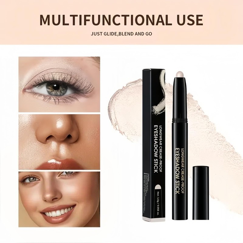 Waterproof Eyeshadow Stick,Eyeshadow Stick,Shimmer E-yeshadow S-tick,Eye Shadow Sticks,Cream E-yeshadow Pencil